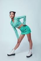 TOOTHPASTE TOP AND PEPPERMINT SKIRT CO-ORD SET view 1