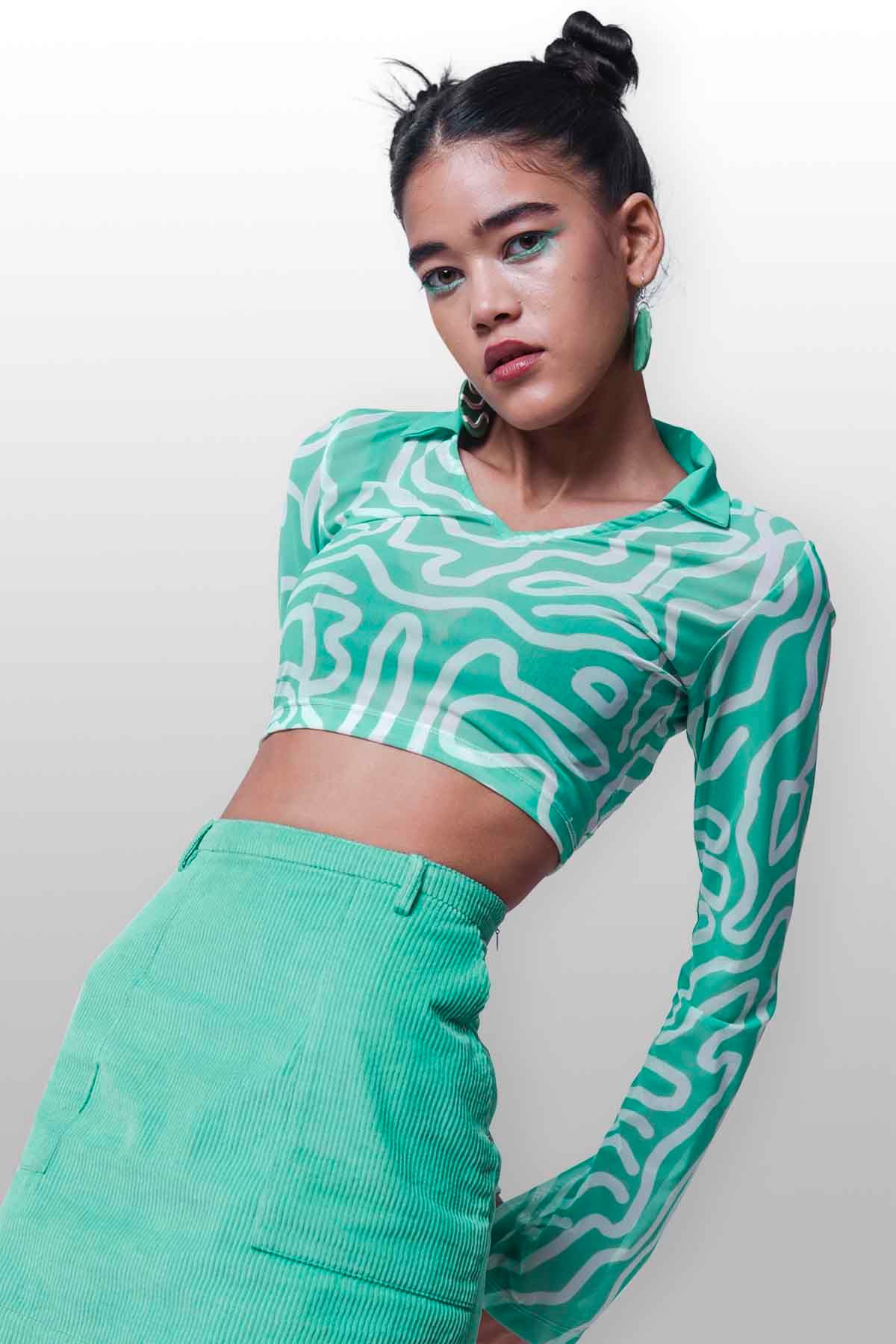 TOOTHPASTE TOP AND PEPPERMINT SKIRT CO-ORD SET - image 4