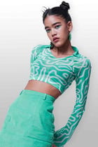 TOOTHPASTE TOP AND PEPPERMINT SKIRT CO-ORD SET view 4