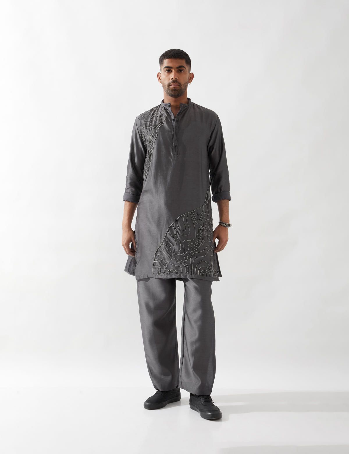 ABBY KURTA SET - GREY - image 1