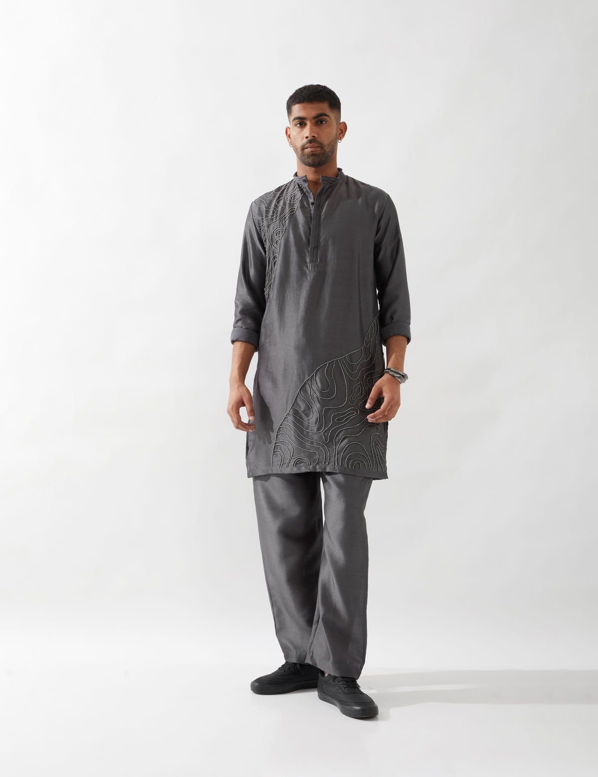 ABBY KURTA SET - GREY - image 4