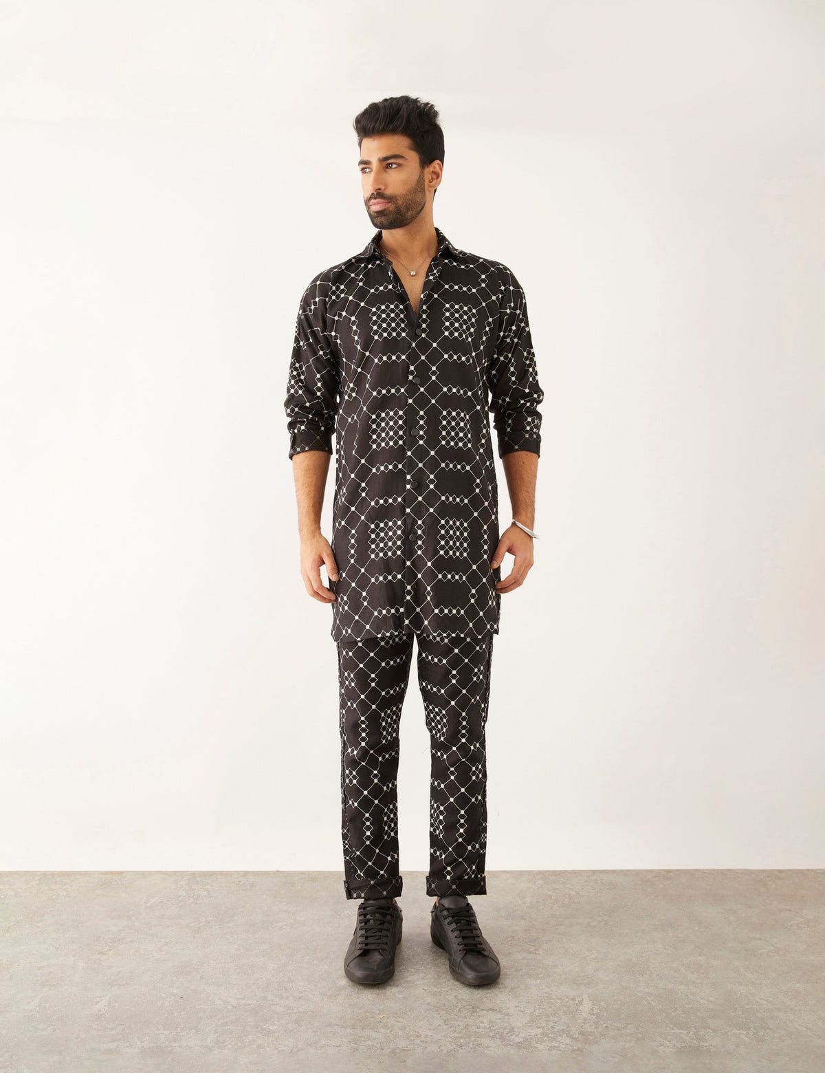 AAZZ  BALANCE TWIN KURTA -  BLACK - image 3