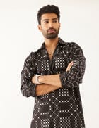 AAZZ  BALANCE TWIN KURTA -  BLACK view 4