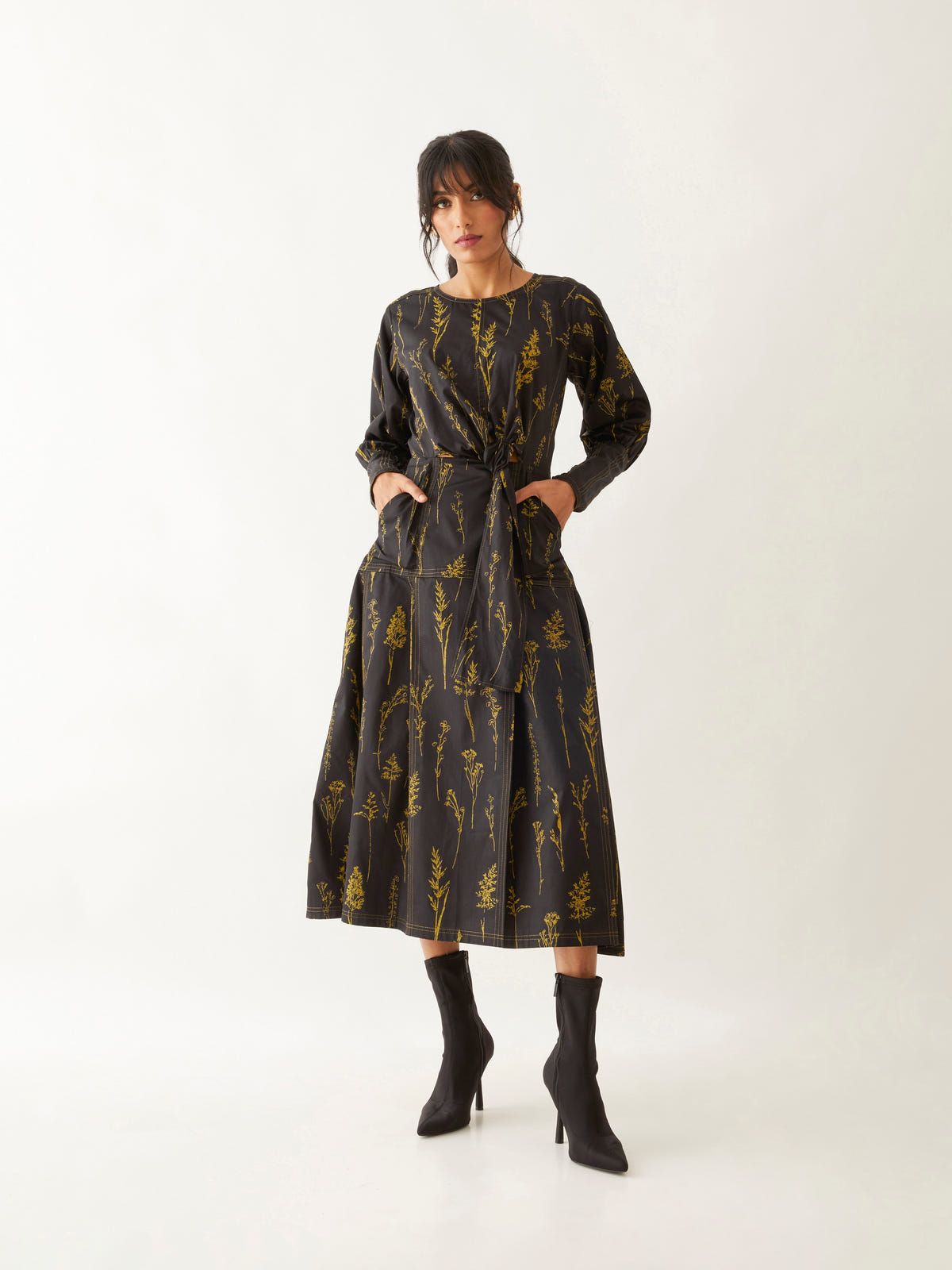 LANA DRESS - BLACK - image 1