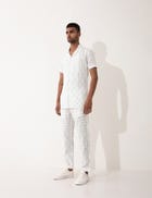 ALEXER CHECKER SHIRT SET - WHITE view 2