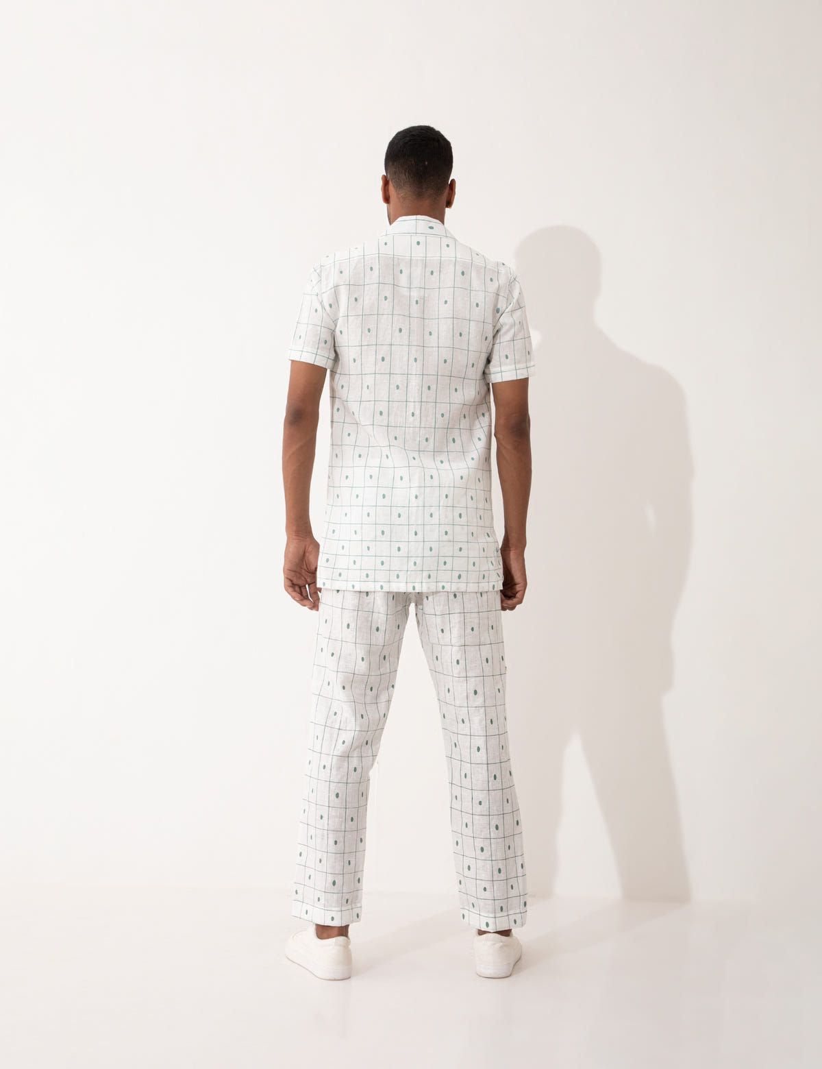 ALEXER CHECKER SHIRT SET - WHITE - image 4