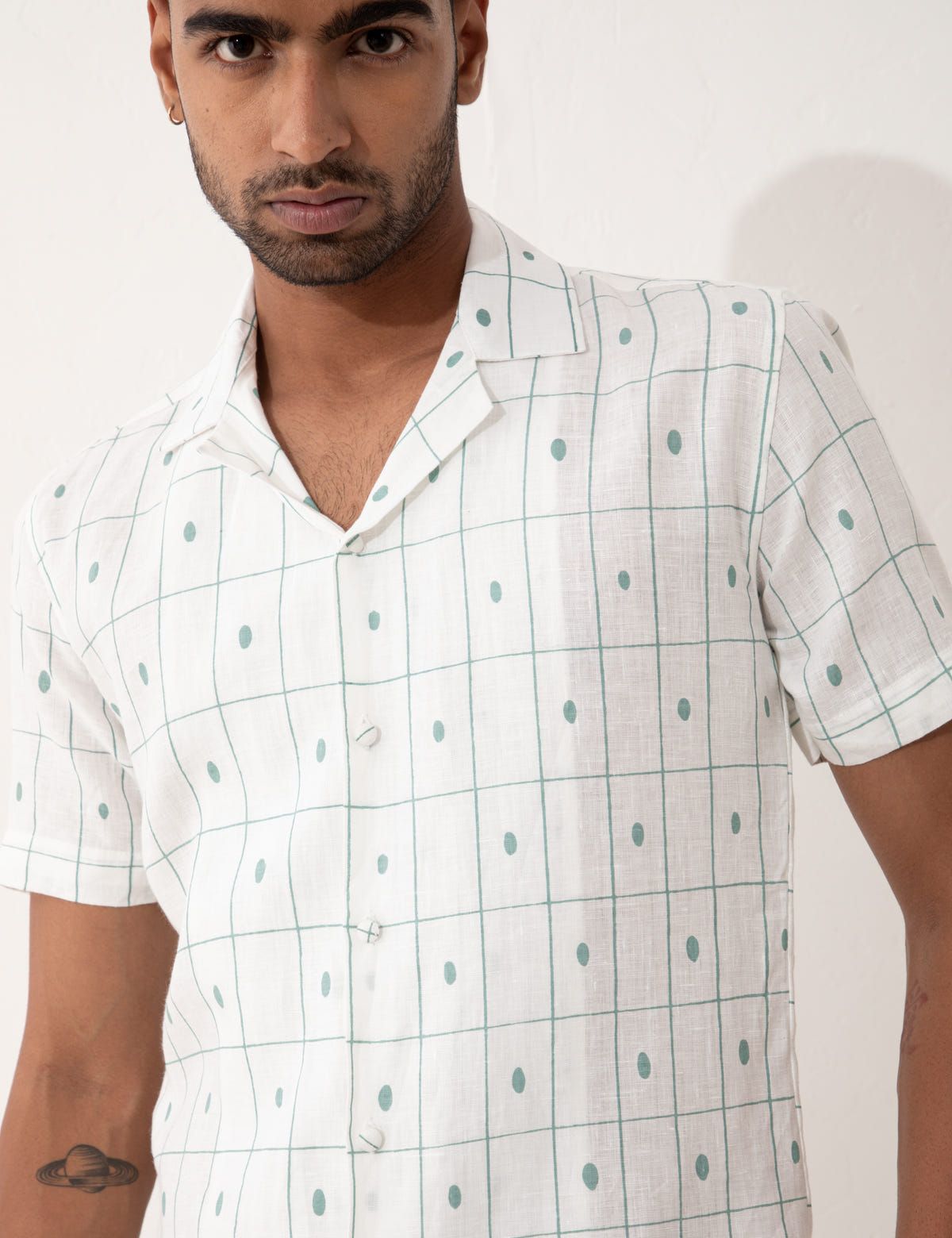 ALEXER CHECKER SHIRT SET - WHITE - image 7