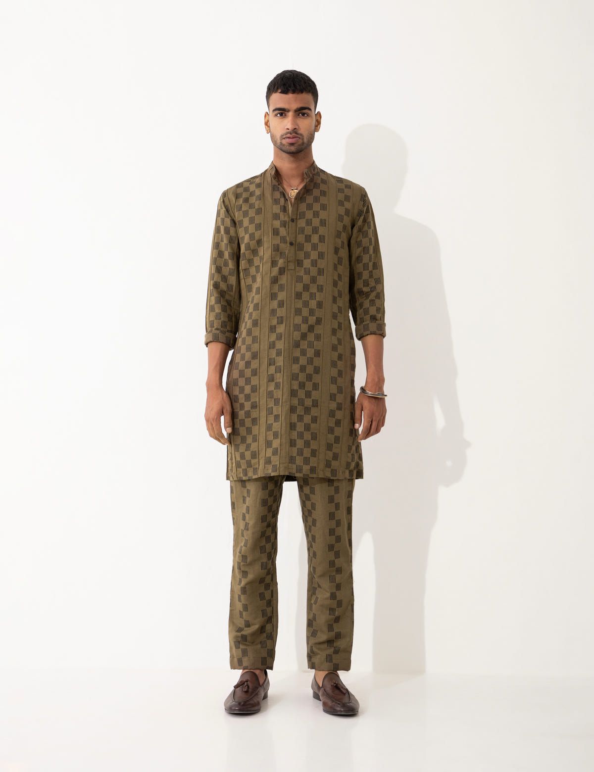 KENO HOPSCOTCH KURTA - BROWN - image 7