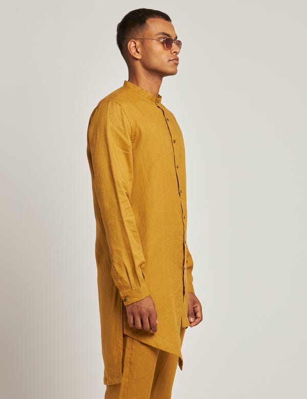 SON OF A NOBLE - SNOB — GURUNG KURTA - YELLOW