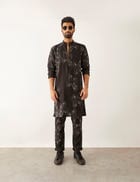 SOUK VILLAGE KURTA SET - BLACK view 1