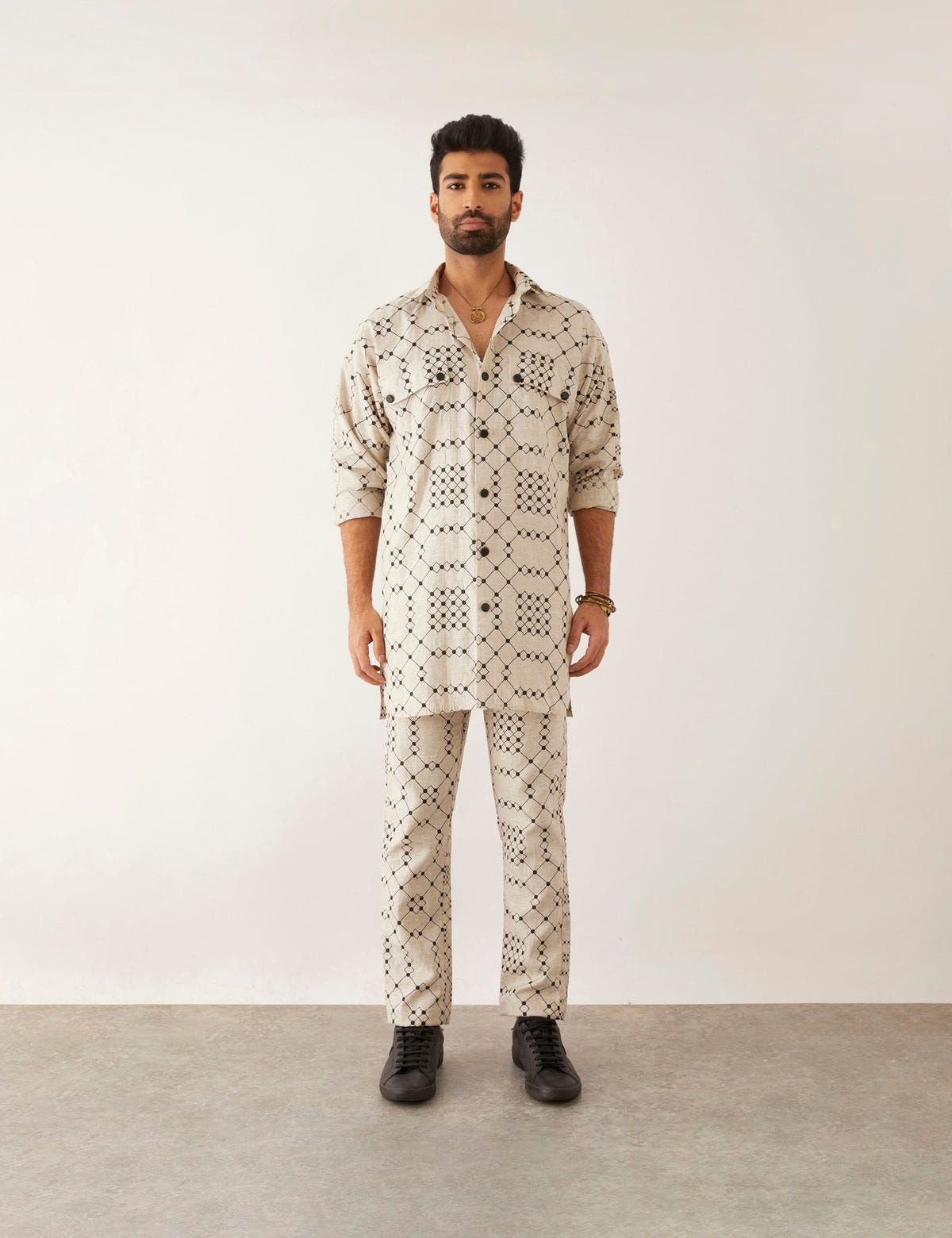 CAI - BALANCE TWIN - SHIRT- SET - IVORY - image 1