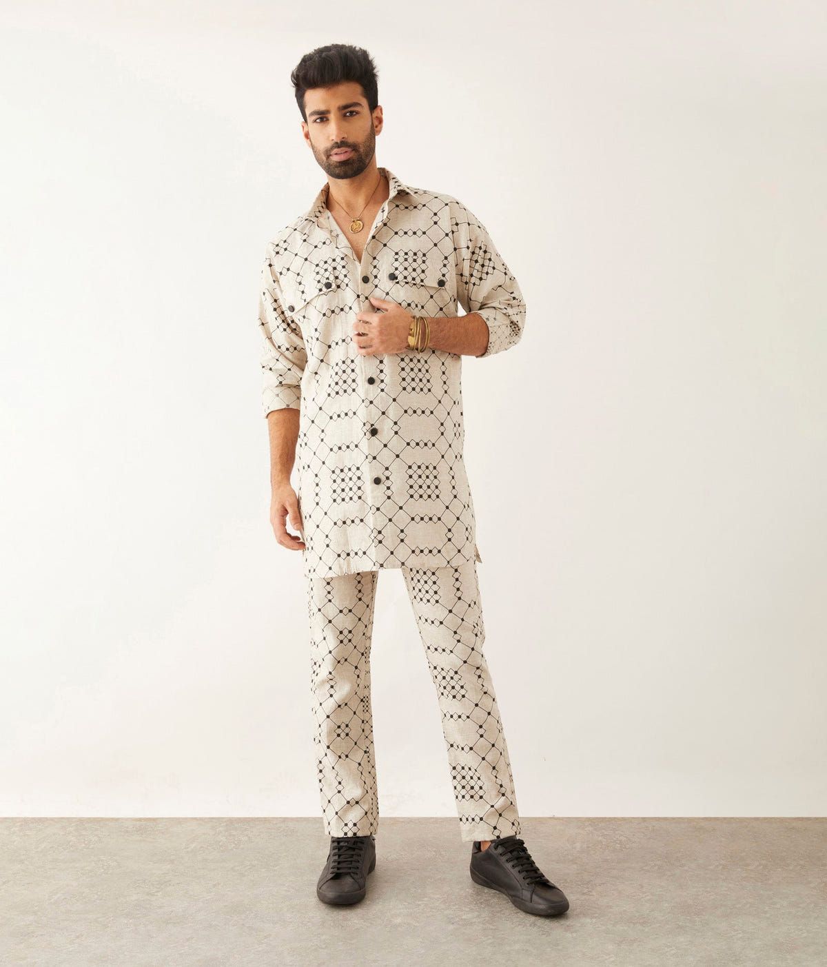 CAI - BALANCE TWIN - SHIRT- SET - IVORY - image 4