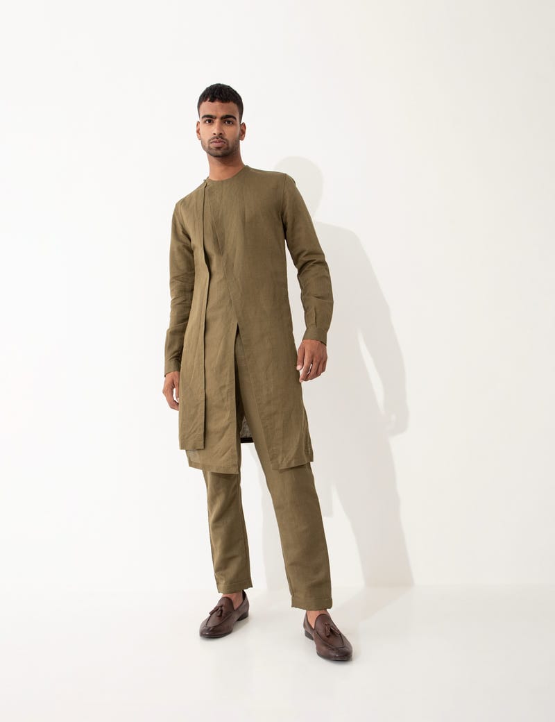 KYO KURTA SET - BROWN