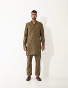TORY VOID KURTA SET- BROWN view 2