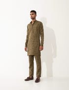 TORY VOID KURTA SET- BROWN view 3
