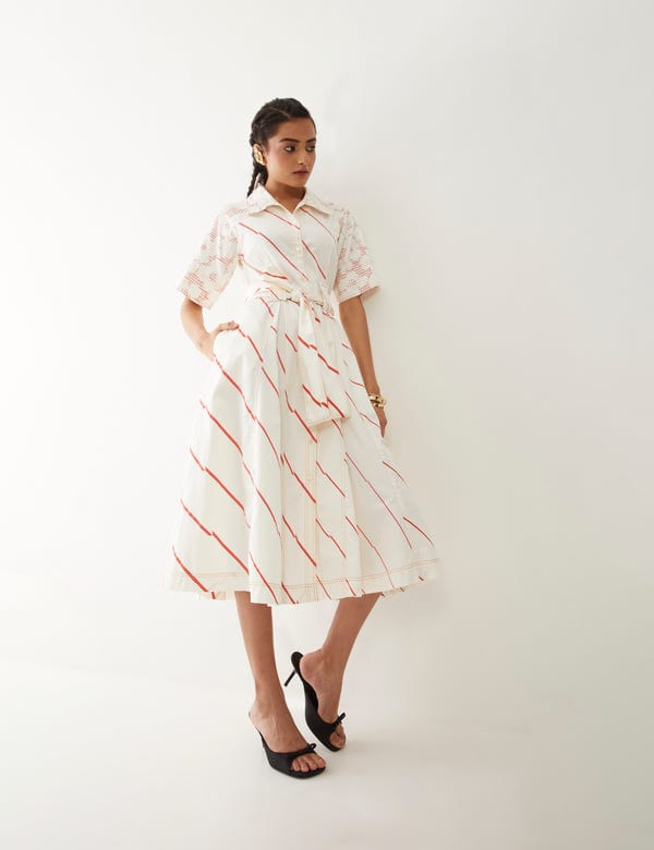 SON OF A NOBLE - SNOB — PALOMA DRESS - OFF WHITE