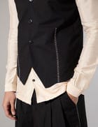 Dane Hand Embroidered Bandi - Black view 5