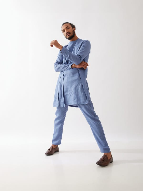 SON OF A NOBLE - SNOB — JOSE KURTA SET - BLUE