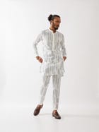 VINCENT SPACES KURTA SET - WHITE view 1
