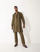 KAIN KURTA SET - BROWN view 1