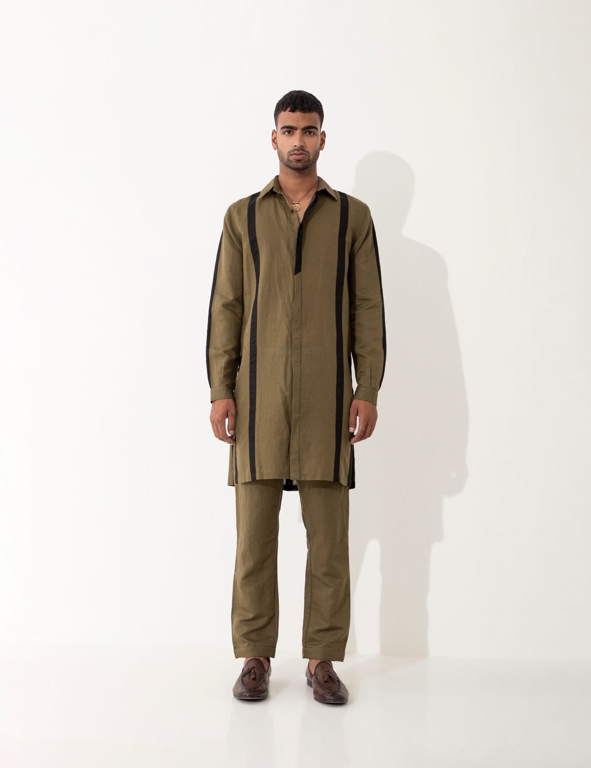 KAIN KURTA SET - BROWN - image 2