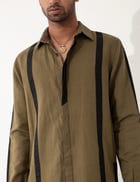 KAIN KURTA SET - BROWN view 6
