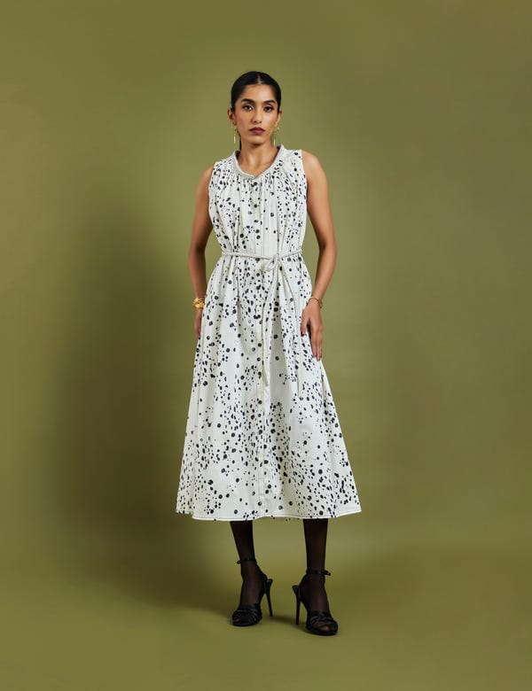 SON OF A NOBLE - SNOB — KAMA DRESS - OFF WHITE