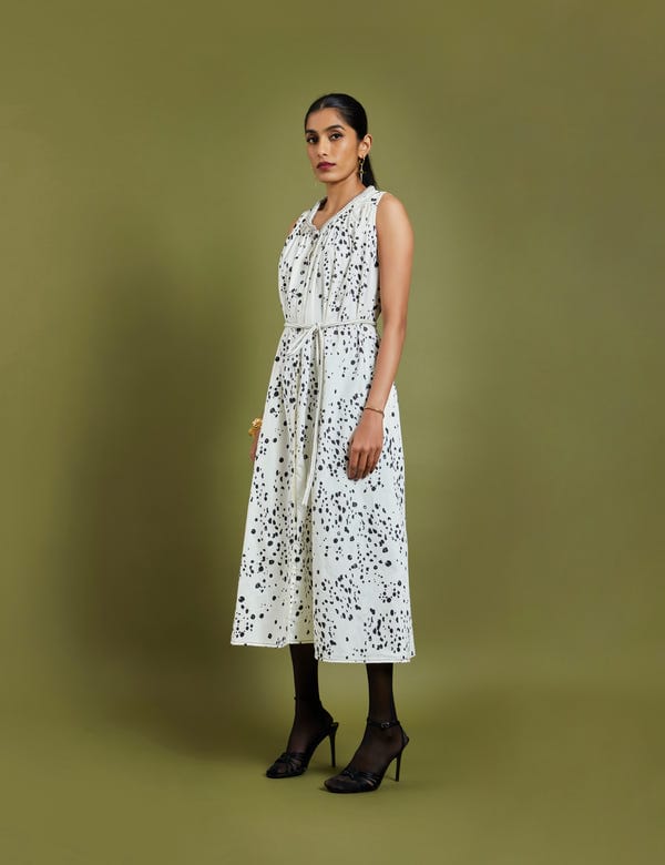 SON OF A NOBLE - SNOB — KAMA DRESS - OFF WHITE