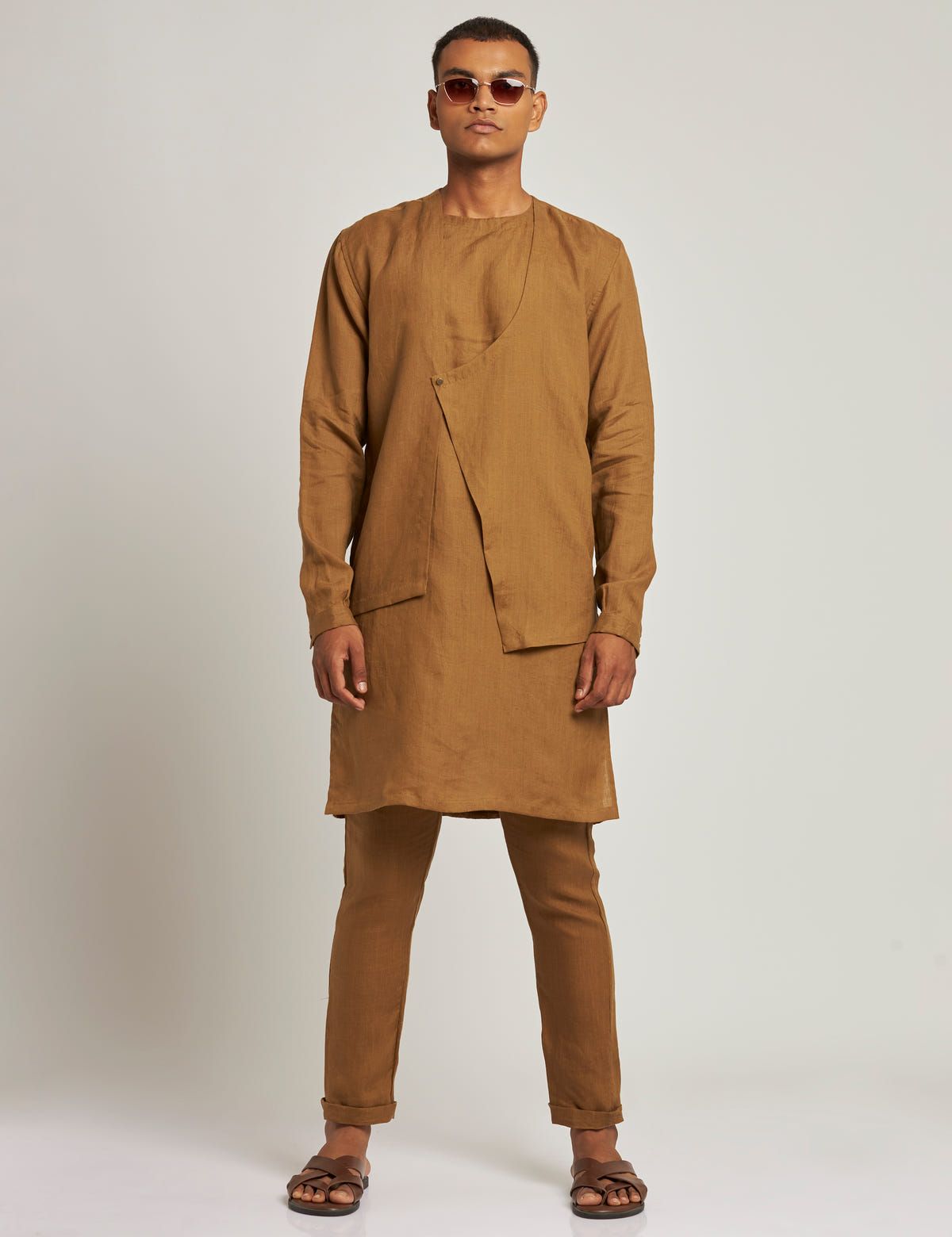 GADAG KURTA - GOLDEN BROWN - image 4