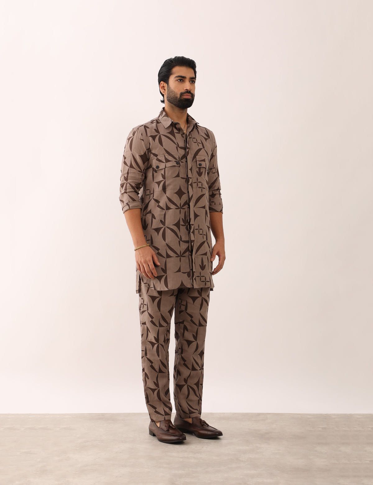 LAKSH STENCIL SHIRT- STONE - image 3