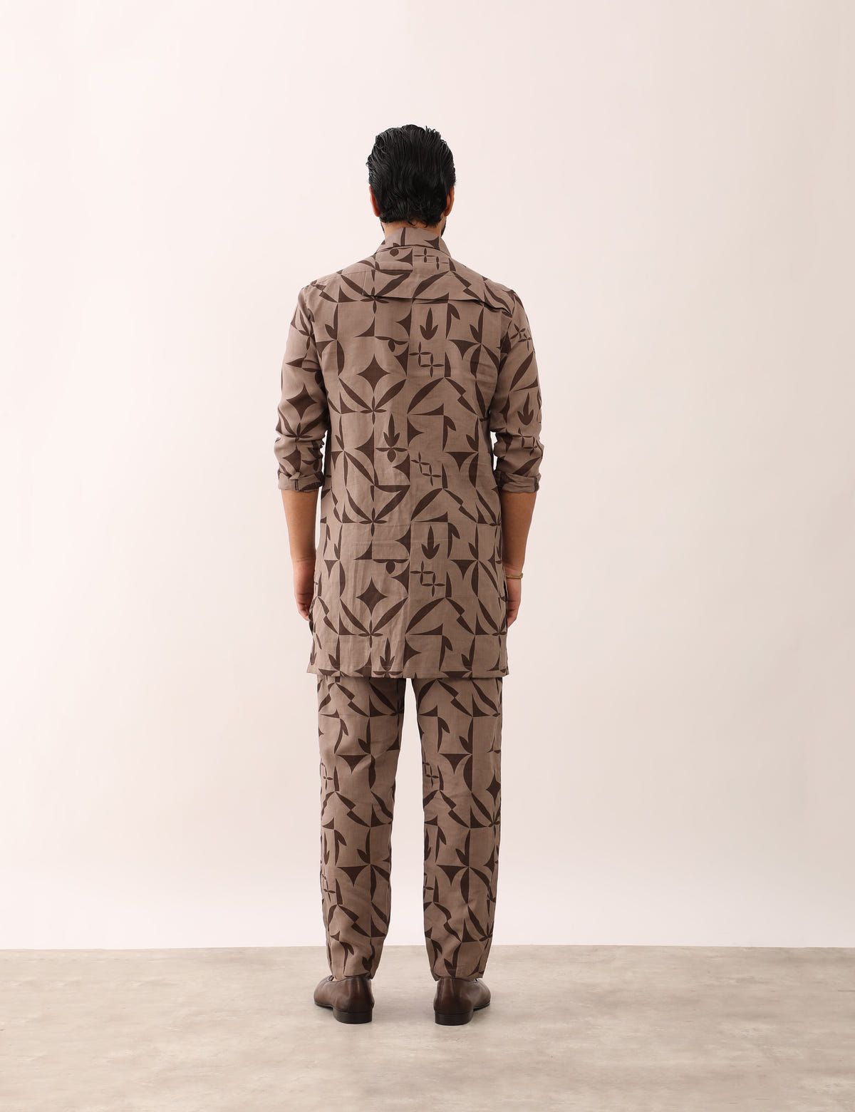 LAKSH STENCIL SHIRT- STONE - image 4