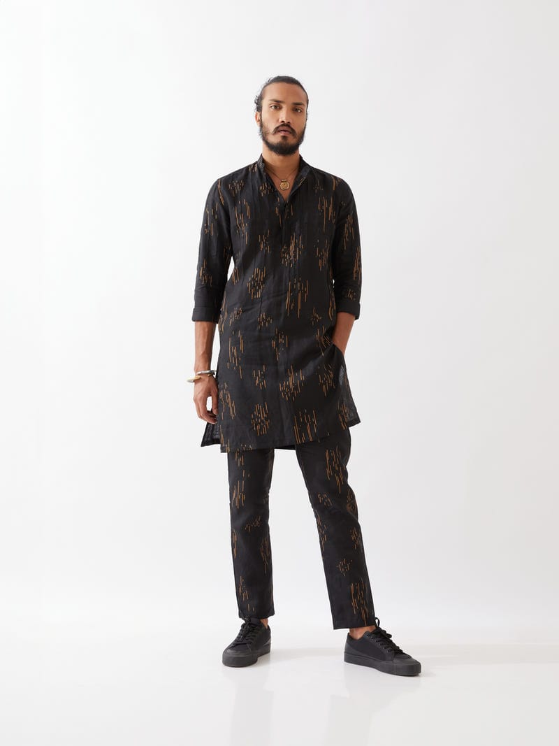 CARSON METEOR KURTA - BLACK