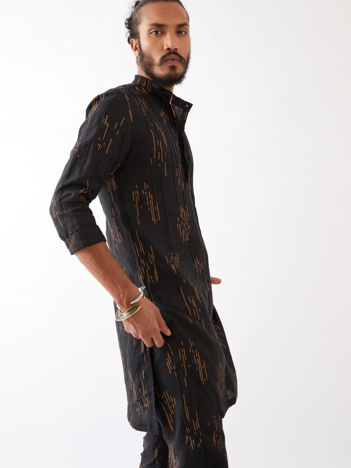 CARSON METEOR KURTA - BLACK - image 7