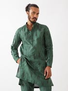 EMMETT CIRCUIT KURTA SET - GREEN view 1