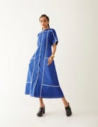 MAINE DRESS - COBALT view 1