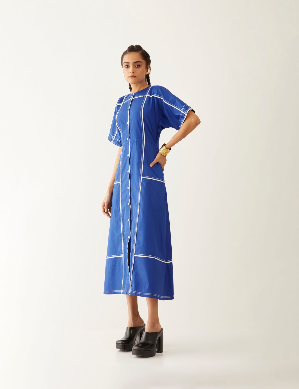 MAINE DRESS - COBALT - image 3