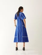 MAINE DRESS - COBALT view 4
