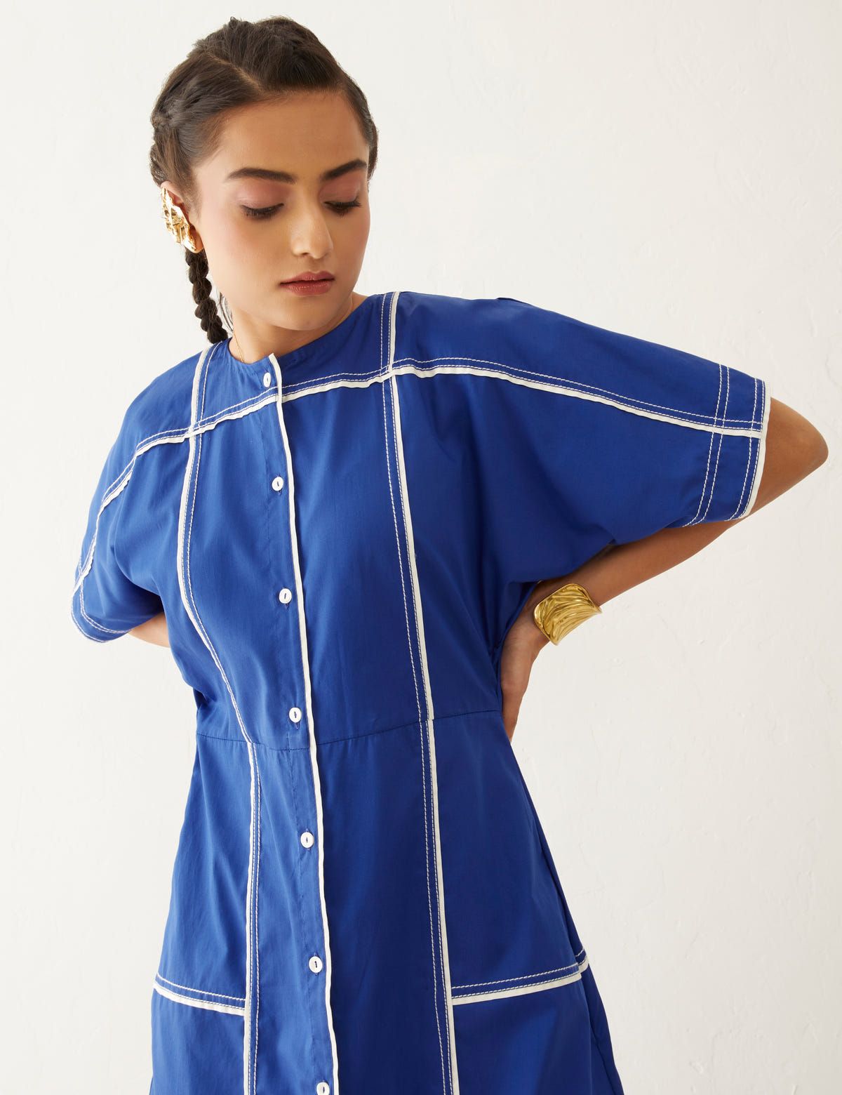 MAINE DRESS - COBALT - image 5