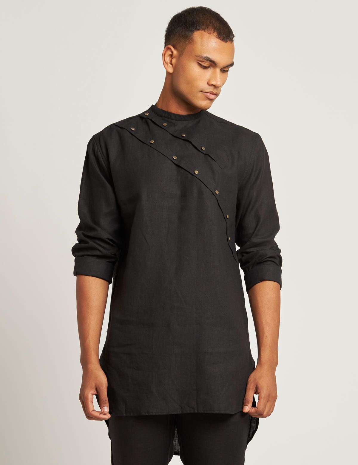 DENI KURTA - BLACK - image 1
