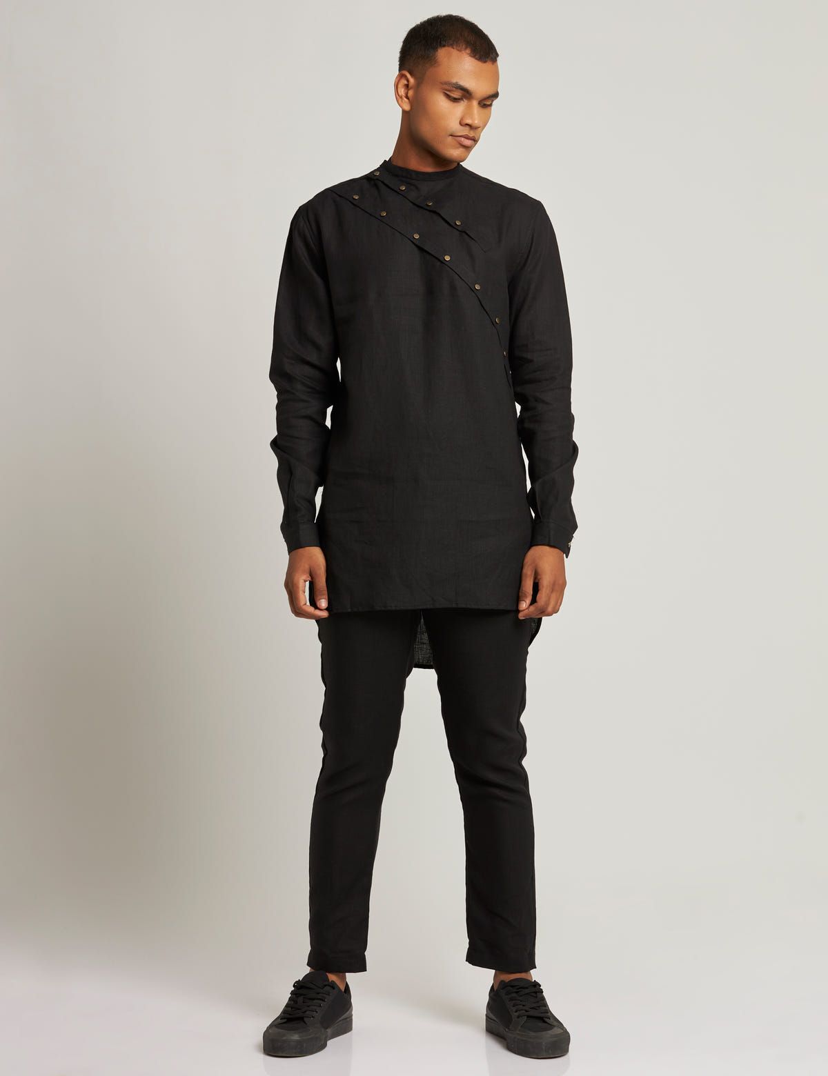 DENI KURTA - BLACK - image 4