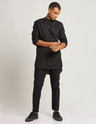 DENI KURTA - BLACK view 5