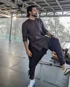 LIAM KURTA SET- NAVY view 1