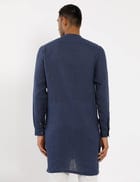 LIAM KURTA SET- NAVY view 5