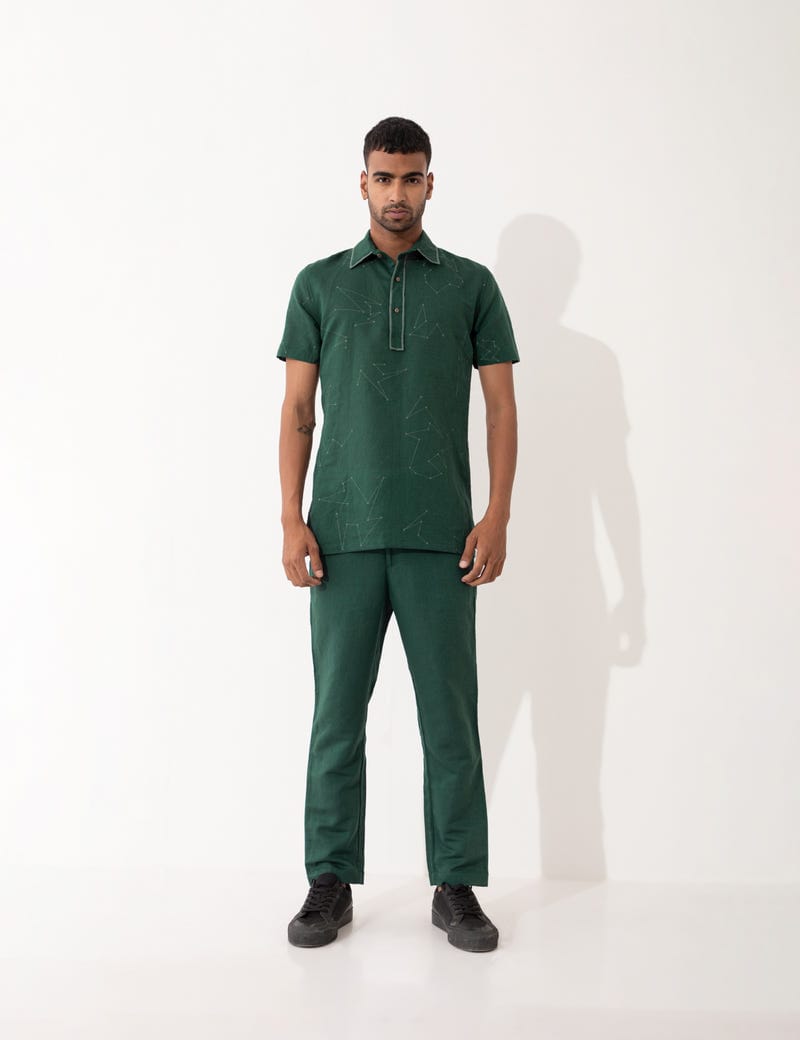 FENTER DOTO TO DOT SHIRT SET - GREEN