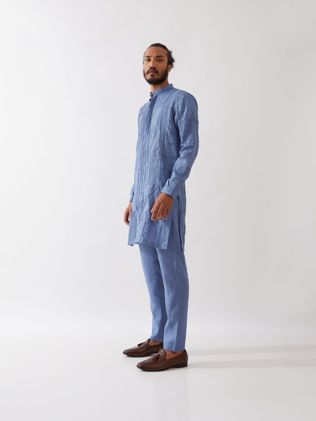 ETHAN KURTA SET - BLUE - image 3