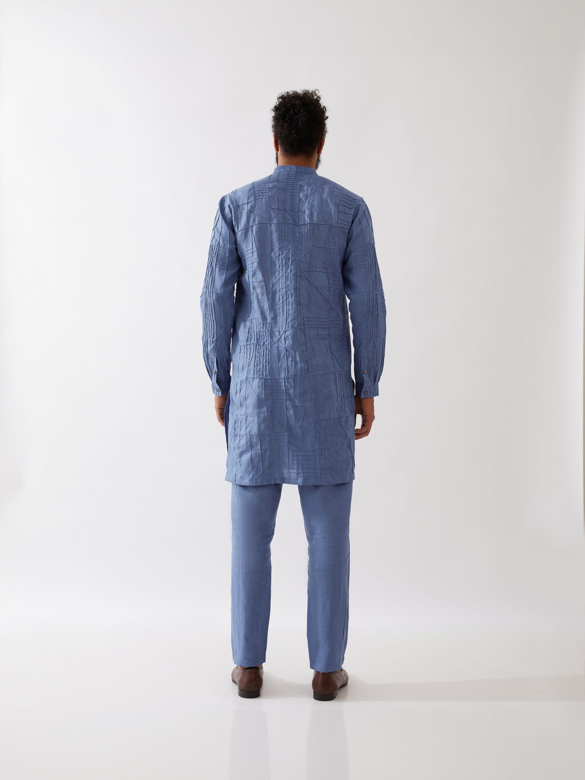ETHAN KURTA SET - BLUE - image 4