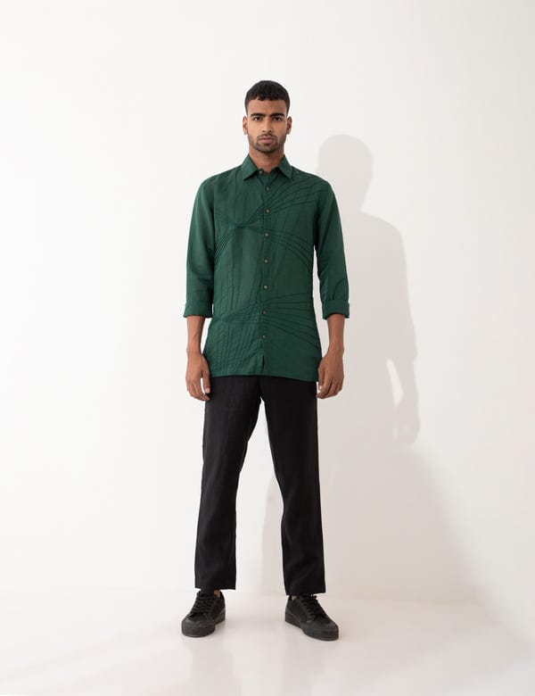 SON OF A NOBLE - SNOB — JAX SHIRT - GREEN