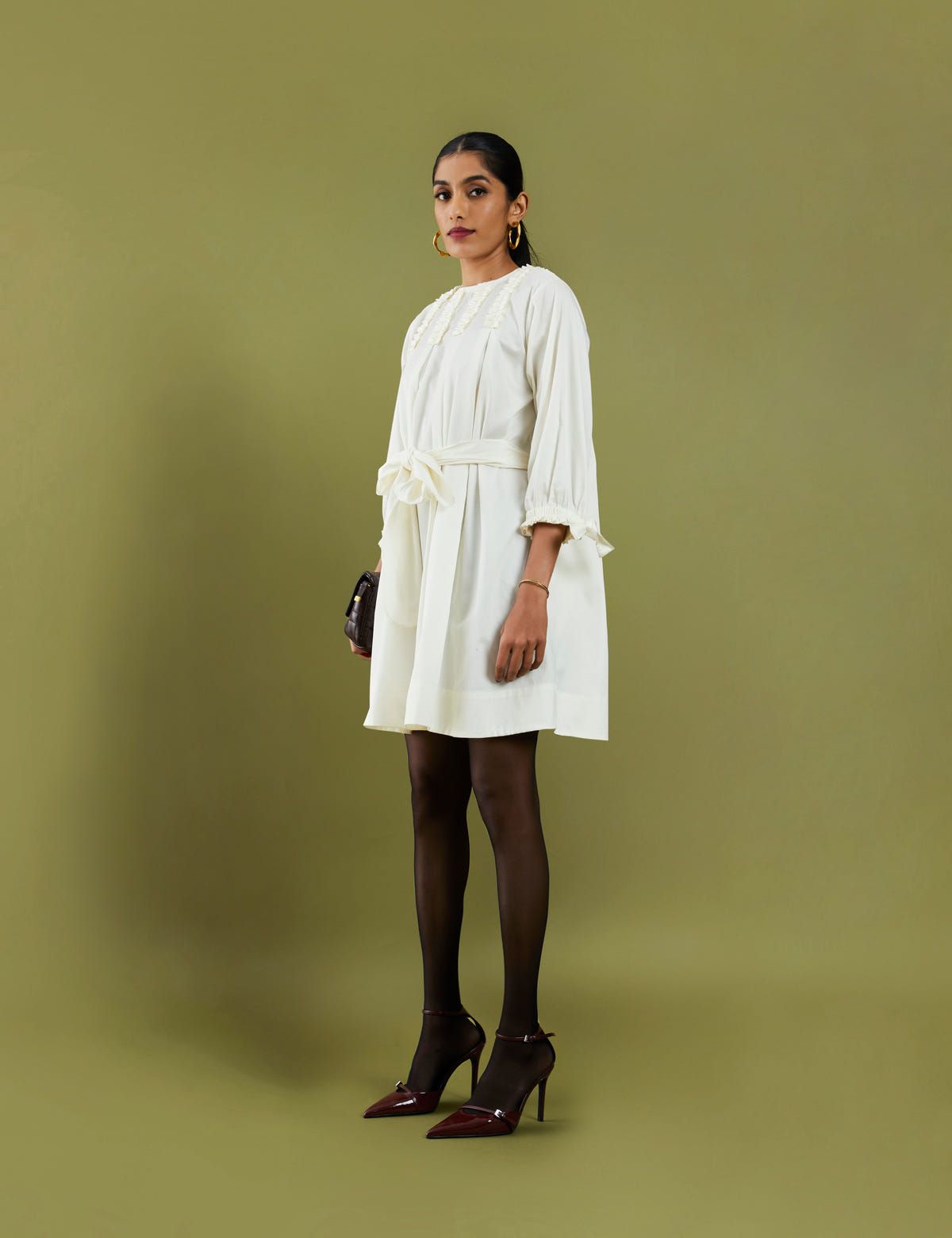 PAIGE DRESS - OFF WHITE - image 2