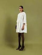 PAIGE DRESS - OFF WHITE view 2