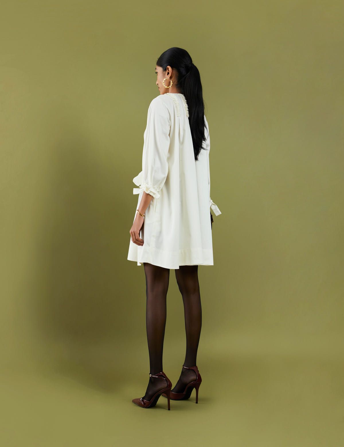 PAIGE DRESS - OFF WHITE - image 3